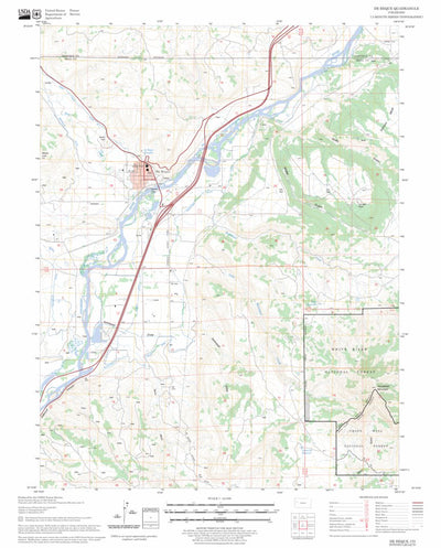US Forest Service - Topo De Beque, CO FSTopo Legacy digital map