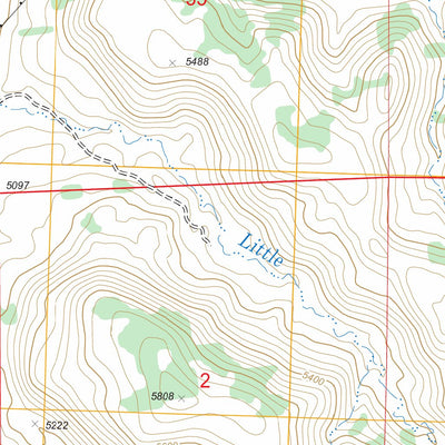 US Forest Service - Topo De Beque, CO FSTopo Legacy digital map