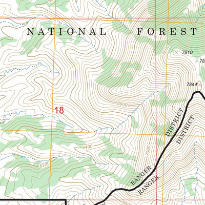 US Forest Service - Topo De Beque, CO FSTopo Legacy digital map