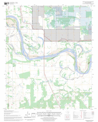 US Forest Service - Topo De Kalb NW, TX - OK FSTopo Legacy digital map