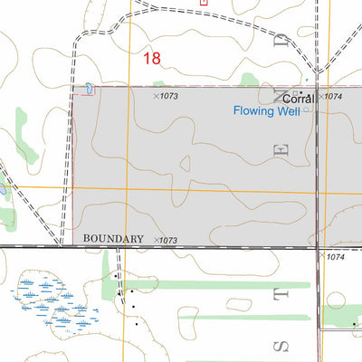 US Forest Service - Topo De Lamere, ND FSTopo Legacy digital map