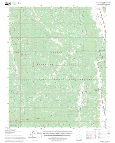 US Forest Service - Topo De Motte Park, AZ FSTopo Legacy digital map