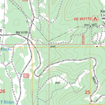 US Forest Service - Topo De Motte Park, AZ FSTopo Legacy digital map