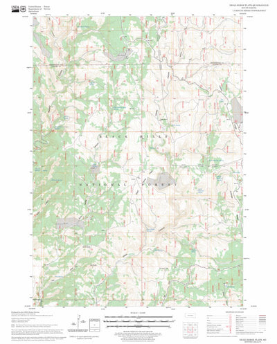 US Forest Service - Topo Dead Horse Flats, SD FSTopo Legacy digital map