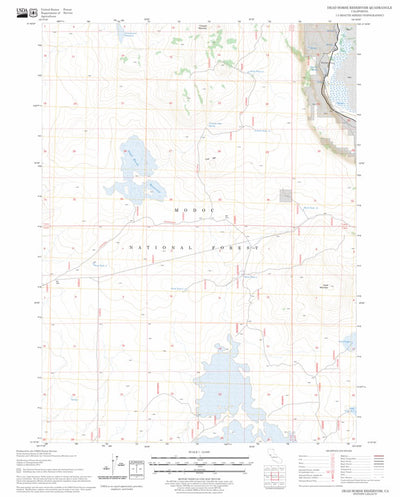 US Forest Service - Topo Dead Horse Reservoir, CA FSTopo Legacy digital map