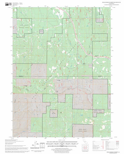 US Forest Service - Topo Dead Horse Summit, CA FSTopo Legacy digital map