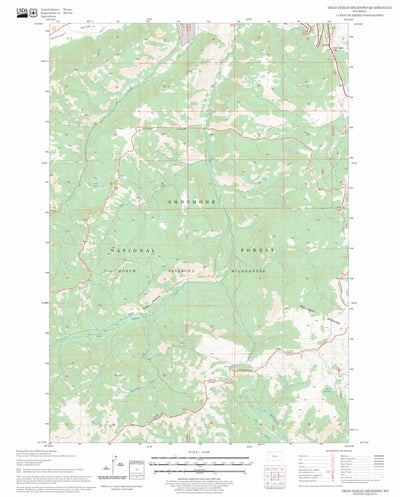 US Forest Service - Topo Dead Indian Meadows, WY FSTopo Legacy digital map