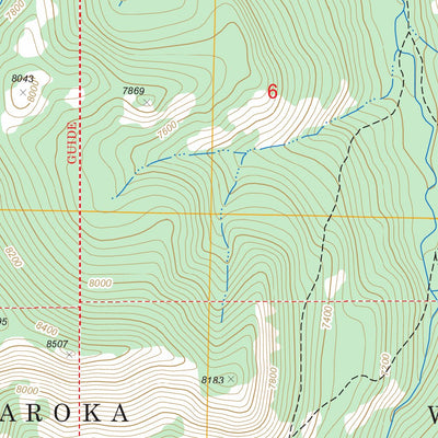 US Forest Service - Topo Dead Indian Meadows, WY FSTopo Legacy digital map