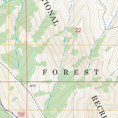 US Forest Service - Topo Deadhorse Ridge, ID - OR FSTopo Legacy digital map