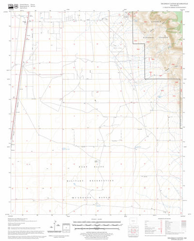 US Forest Service - Topo Deadman Canyon, NM FSTopo Legacy digital map