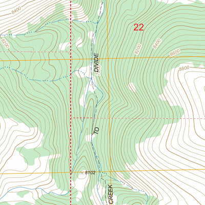 US Forest Service - Topo Deadman Lake, MT - ID FSTopo Legacy digital map
