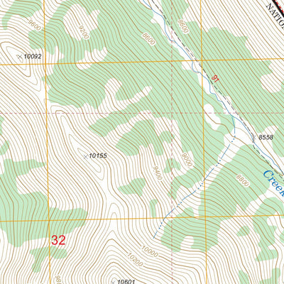 US Forest Service - Topo Deadman Lake, MT - ID FSTopo Legacy digital map