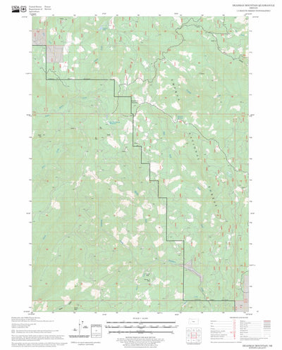 US Forest Service - Topo Deadman Mountain, OR FSTopo Legacy digital map