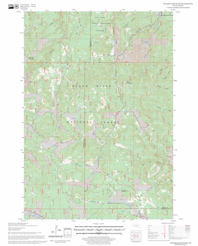 US Forest Service - Topo Deadman Mountain, SD FSTopo Legacy digital map