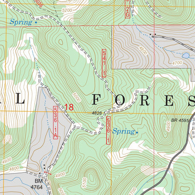 US Forest Service - Topo Deadman Mountain, SD FSTopo Legacy digital map