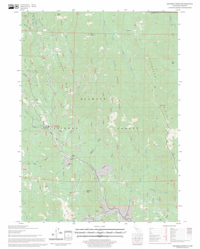 US Forest Service - Topo Deadman Point, CA - OR FSTopo Legacy digital map