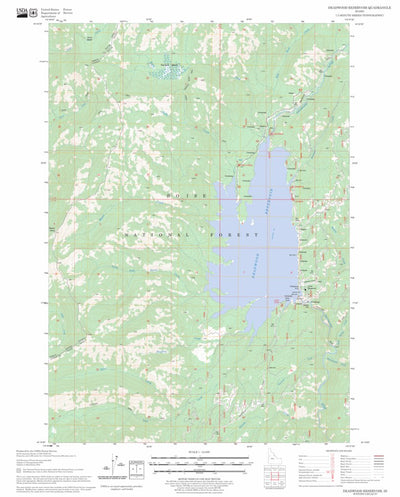 US Forest Service - Topo Deadwood Reservoir, ID FSTopo Legacy digital map