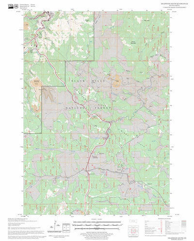 US Forest Service - Topo Deadwood South, SD FSTopo Legacy digital map