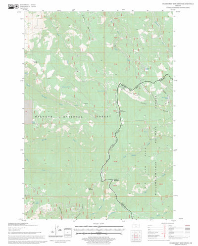 US Forest Service - Topo Deardorff Mountain, OR FSTopo Legacy digital map