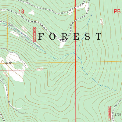 US Forest Service - Topo Deardorff Mountain, OR FSTopo Legacy digital map