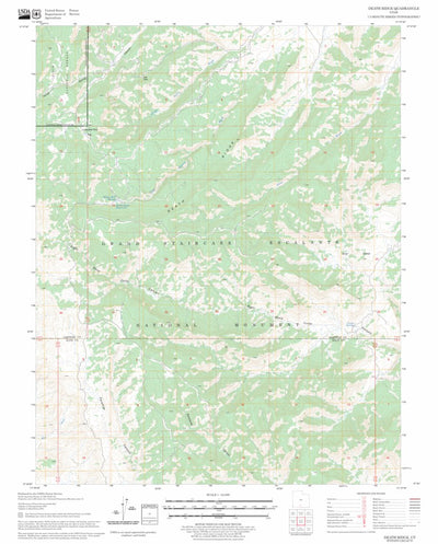 US Forest Service - Topo Death Ridge, UT FSTopo Legacy digital map