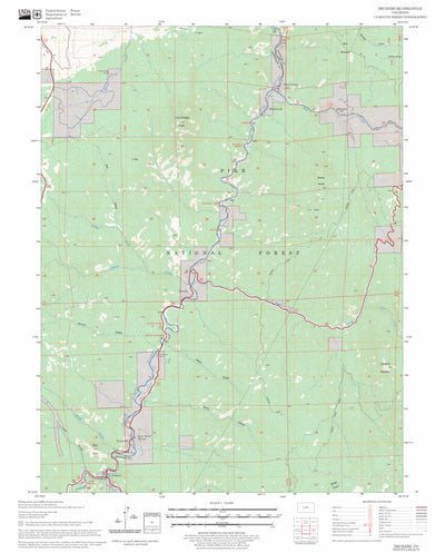 US Forest Service - Topo Deckers, CO FSTopo Legacy digital map