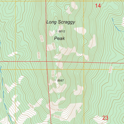 US Forest Service - Topo Deckers, CO FSTopo Legacy digital map