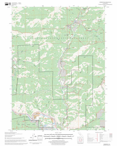 US Forest Service - Topo Dedrick, CA FSTopo Legacy digital map