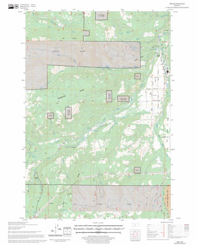 US Forest Service - Topo Dee, OR FSTopo Legacy digital map