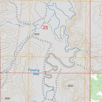 US Forest Service - Topo Deep Creek North, ND FSTopo Legacy digital map