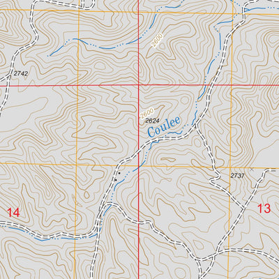 US Forest Service - Topo Deep Creek North, ND FSTopo Legacy digital map