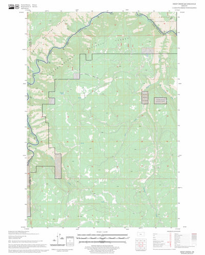 US Forest Service - Topo Deep Creek, OR FSTopo Legacy digital map