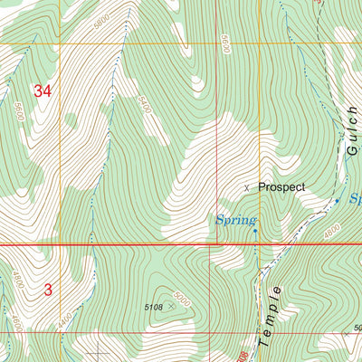 US Forest Service - Topo Deep Creek Park, MT FSTopo Legacy digital map