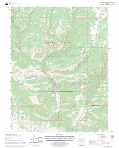 US Forest Service - Topo Deep Creek Point, CO FSTopo Legacy digital map
