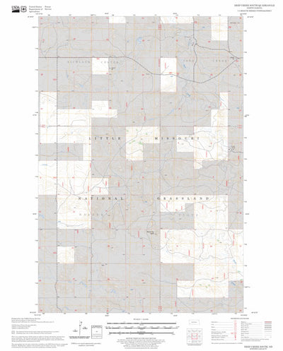 US Forest Service - Topo Deep Creek South, ND FSTopo Legacy digital map