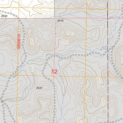 US Forest Service - Topo Deep Creek South, ND FSTopo Legacy digital map