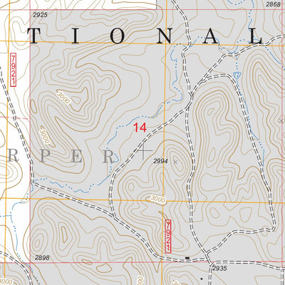 US Forest Service - Topo Deep Creek South, ND FSTopo Legacy digital map