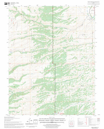US Forest Service - Topo Deep Creek, UT FSTopo Legacy digital map