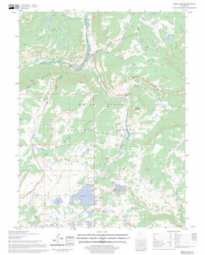US Forest Service - Topo Deep Lake, CO FSTopo Legacy digital map
