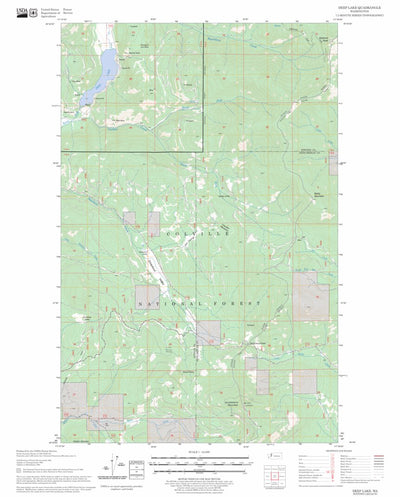 US Forest Service - Topo Deep Lake, WA FSTopo Legacy digital map