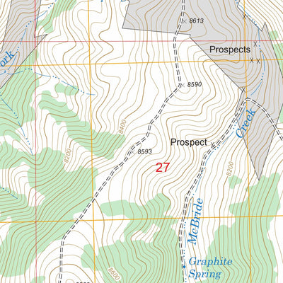 US Forest Service - Topo Deer Canyon, MT FSTopo Legacy digital map