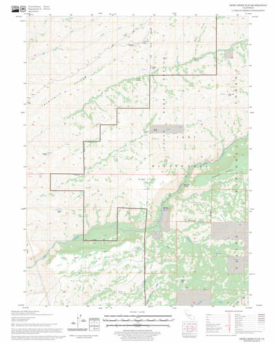US Forest Service - Topo Deer Creek Flat, CA FSTopo Legacy digital map