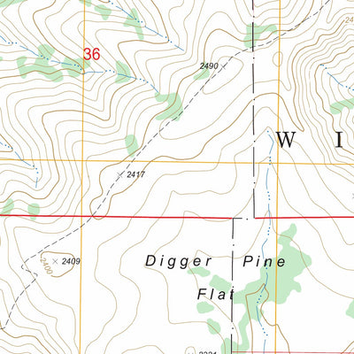 US Forest Service - Topo Deer Creek Flat, CA FSTopo Legacy digital map