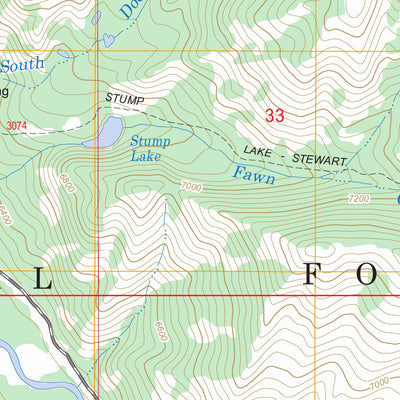 US Forest Service - Topo Deer Creek, WY FSTopo Legacy digital map