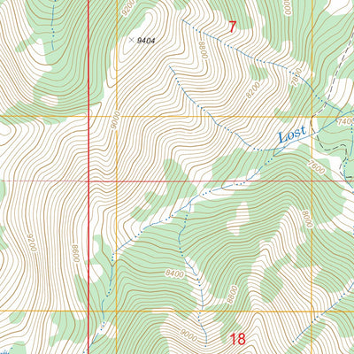 US Forest Service - Topo Deer Creek, WY FSTopo Legacy digital map
