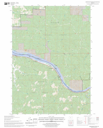 US Forest Service - Topo Deer Head Point, OR FSTopo Legacy digital map