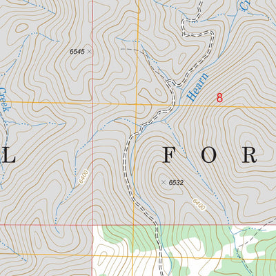 US Forest Service - Topo Deer Mountain, ID FSTopo Legacy digital map