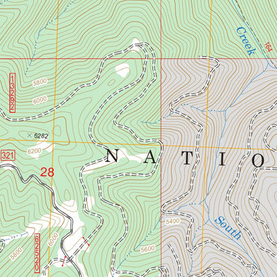 US Forest Service - Topo Deer Mountain, MT FSTopo Legacy digital map