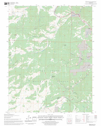 US Forest Service - Topo Deer Peak, CO FSTopo Legacy digital map