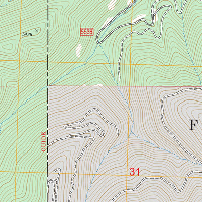 US Forest Service - Topo Deer Peak, MT FSTopo Legacy digital map
